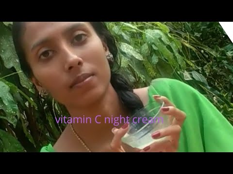 😊vitamin C night  cream for glowing skin|mathurya beauty channel