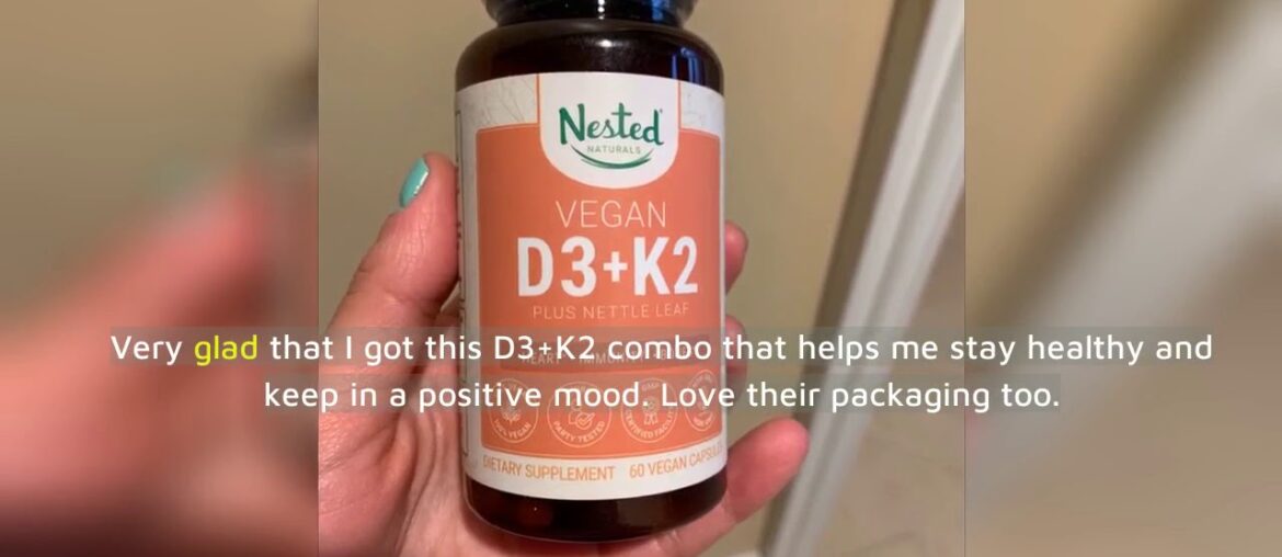 Review Vitamin D3+K2 Plus Nettle Leaf Supplement  5000 IU Vitamin D-3 Made...