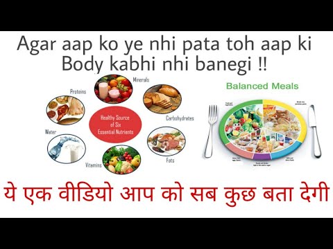 Everything about Nutrition in Hindi | Carbohydrates, fats, protein, vitamins and minerals