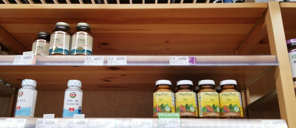Empty shelves at vitamin store. What do people buy during Coronavirus?