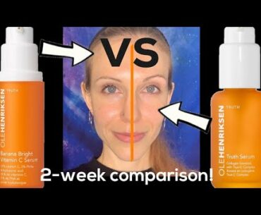 Ole Henriksen Banana Bright vs Truth Serum 🍊 2 Week Results!