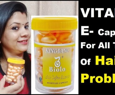 VITAMIN E  Hair Growth Gel Capsules | Vitamin e capsule for fast hair growth