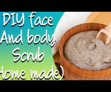 Face and body scrub | simple ingredients scrub| home made scrub |