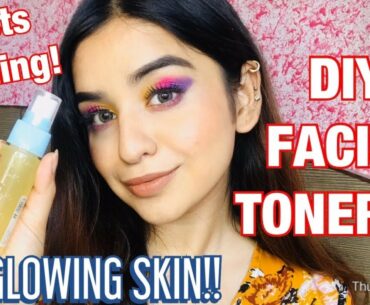 DIY VITAMIN C TONER FOR GLOWING SKIN| COSTS ₹0 😱| SKINCARE 2020