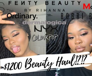 SPENT MY STIMULUS CHECK ($1200) ON MAKEUP!?! | Huge Makeup & Skincare HAUL!