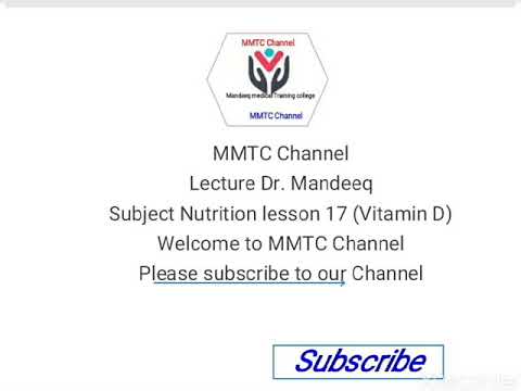 Nutrition lesson 17 (Vitamin D)