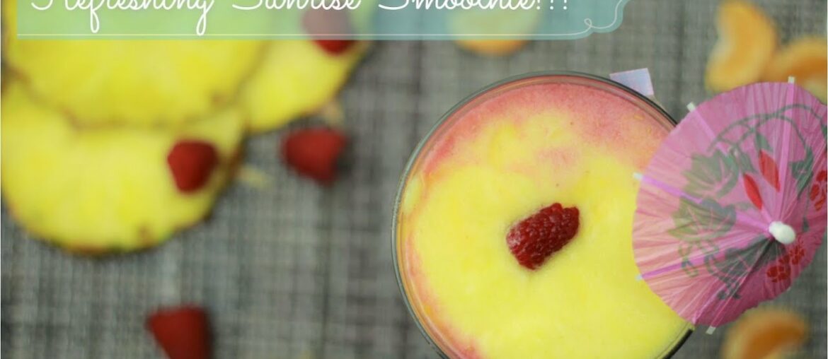 Sunrise Smoothie|#vegansmoothie|#quickrecipe|#healthysmoothie|#howtomakeeasysmoothie|#vitaminrich