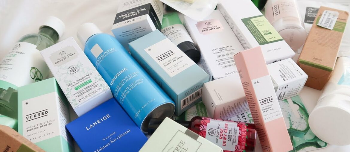 Huge Skincare Haul | YesStyle, Cult Beauty, Look Fantastic, The Body Shop