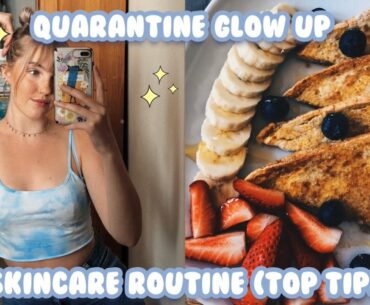 Quarantine GLOW UP | Skincare routine *tips and tricks*