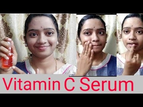 Best vitamin c serum brightening skin //how to apply face