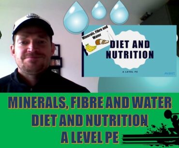 Diet and Nutrition. Minerals, Fibre and Water. A Level PE