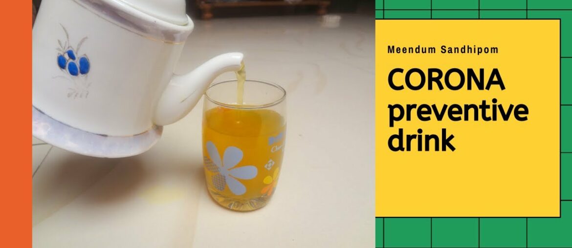 CoronaVirus|Best Immunity Booster Drink| Preventive measures for all virus | TAMIL |MS