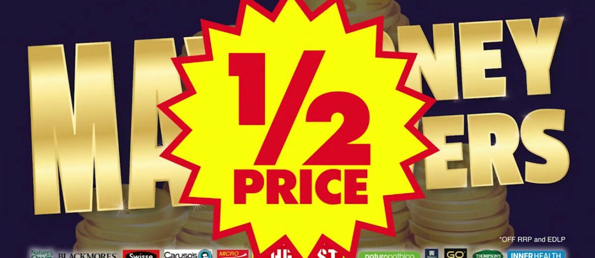 It's the Half Price Vitamin Sale at Chemist Warehouse