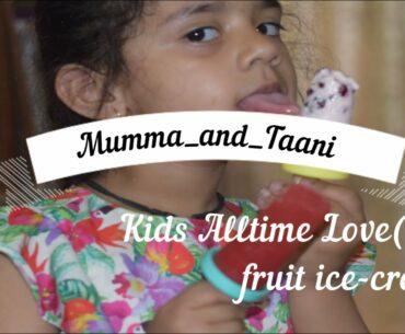 Homemade Fruity ice candy