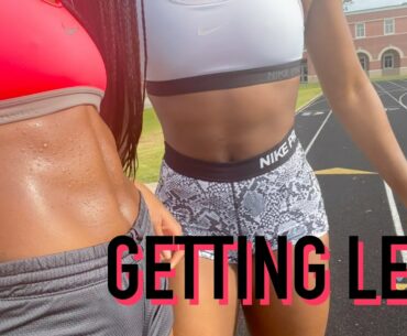 WORKOUT WITH US | ab circuit + sprints | quarantine workout