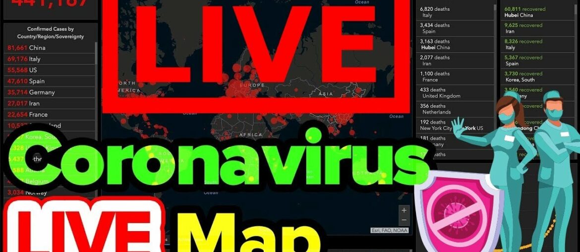 [ Live ] Coronavirus Counter | Pandemic COVID 19 LIVE MAP COUNT | Covid-19  Australia