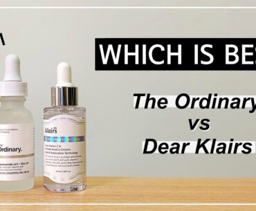 Klairs Freshly Juiced Vitamin Drop vs The Ordinary Niacinamide 10% | How I Fade Acne Scars