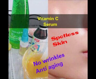 DIY Vitamin C Summer Serum/Toner For glowing, spotless and Healthy skin