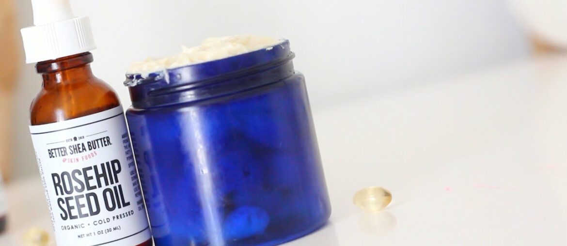 DIY Anti-Aging Cream with Rosehip Seed Oil & Shea Butter