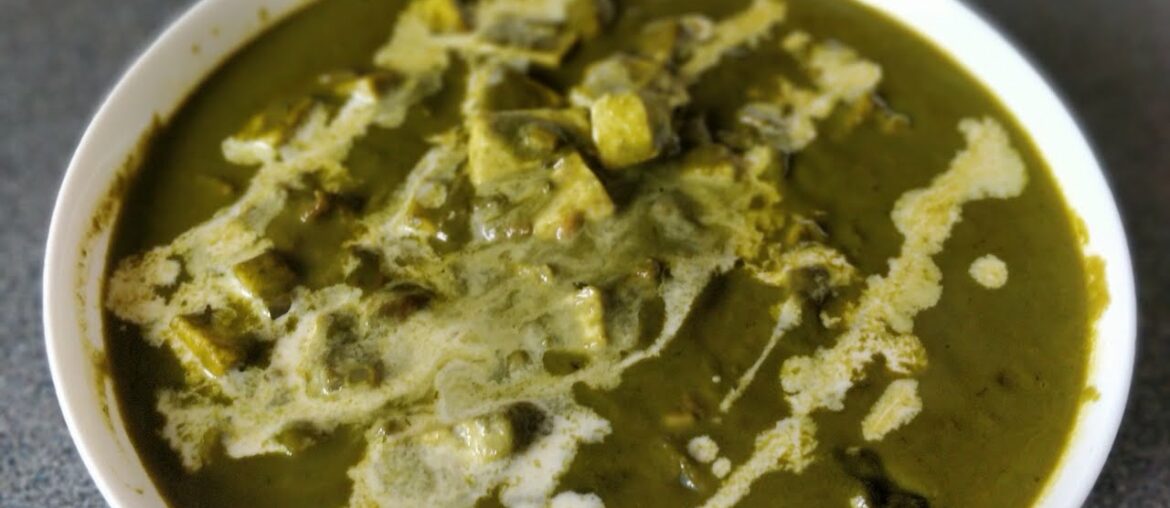 COVID-19 Lockdown Special - Palak Paneer - Cottage Cheese in Spinach