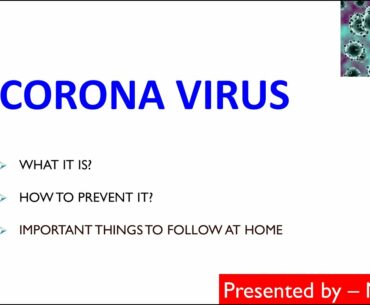 CORONA VIRUS PREVENTION (Tips to increase immunity)