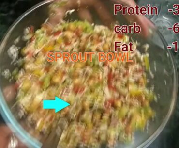 SPROUT Protein BOWL [ 30gm Protein,60gm Carb,17gm Fat] ||Only veg||