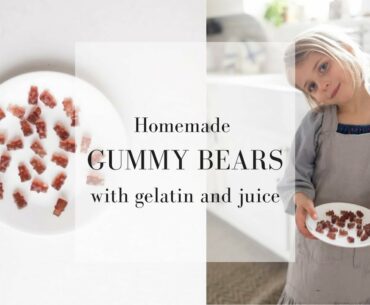 Homemade Gummy Bears with Juice and Gelatin| Immune Boosting Gummies