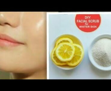 SUGAR, LEMON & Vitamin E Capsule Natural Face Beauty Life Hacks - Best Skin Whitening Beauty Tricks