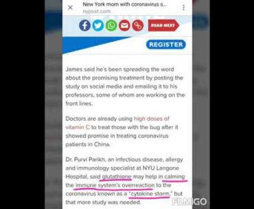 Glutathione for Covid-19 coronavirus