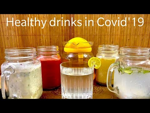 Healthy drinks to boost immune system in COVID'19 pandemic | healthy drinks | detox water and drinks