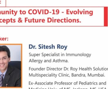 Immunity to COVID 19 Dr Sitesh Roy