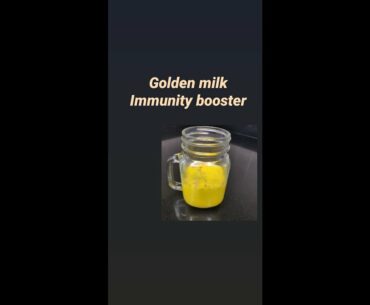 Golden milk (Haldi latte) immunity booster drink