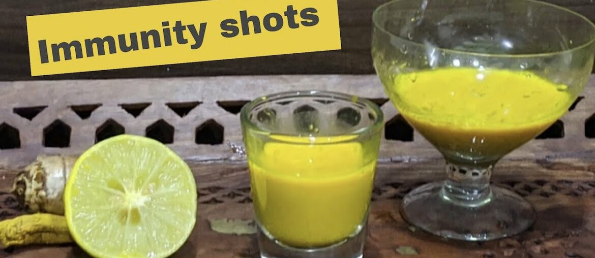 Immunity shots |Turmeric Ginger Shot| DIY Immunity Boosting shots| Quick and Easy| Sravi Smart Finds