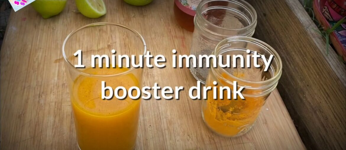 Immunity Booster | One minute turmeric lemon tea | Builds immunity against Coronavirus