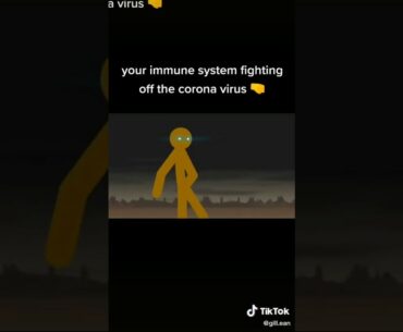 Immune system fighting #corona virus