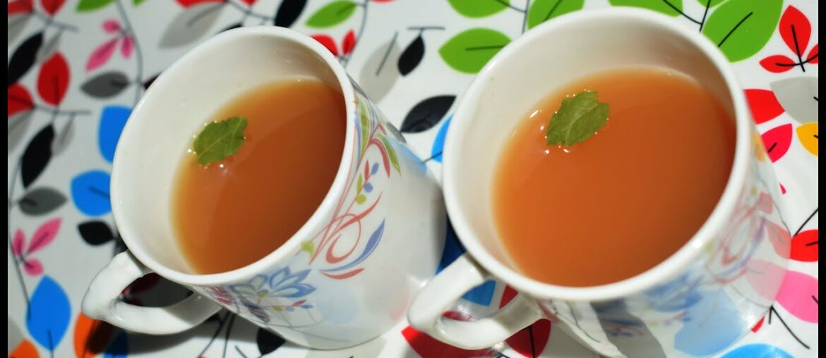 CORONA VIRUS: IMMUNE BOOSTING HERBAL TEA # LEMON-GINGER-CINNAMON-HONEY GREEN TEA # WEIGHT LOSS DRINK