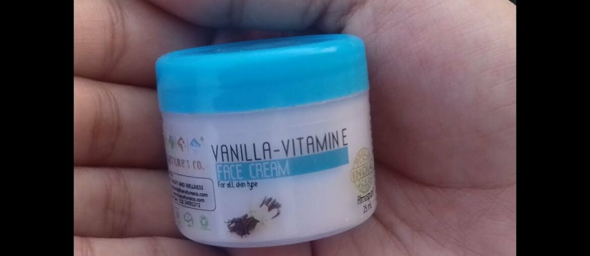 the Nature's  co. Vanilla-Vitamin E Face Cream Review