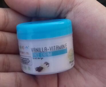 the Nature's  co. Vanilla-Vitamin E Face Cream Review