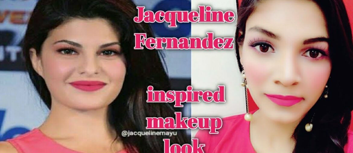 JACQUELINE FERNANDEZ INSPIRED MAKEUP LOOK|PINKISH GLOWY MAKEUP LOOK FOR PARTY|PARTY MAKEUP LOOK|