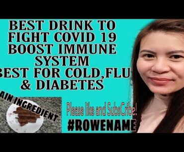BEST HOME REMEDY DRINK FOR COVID 19 / IMMUNE SYSTEM / WASH OUT DIABETES , COLD & FLU