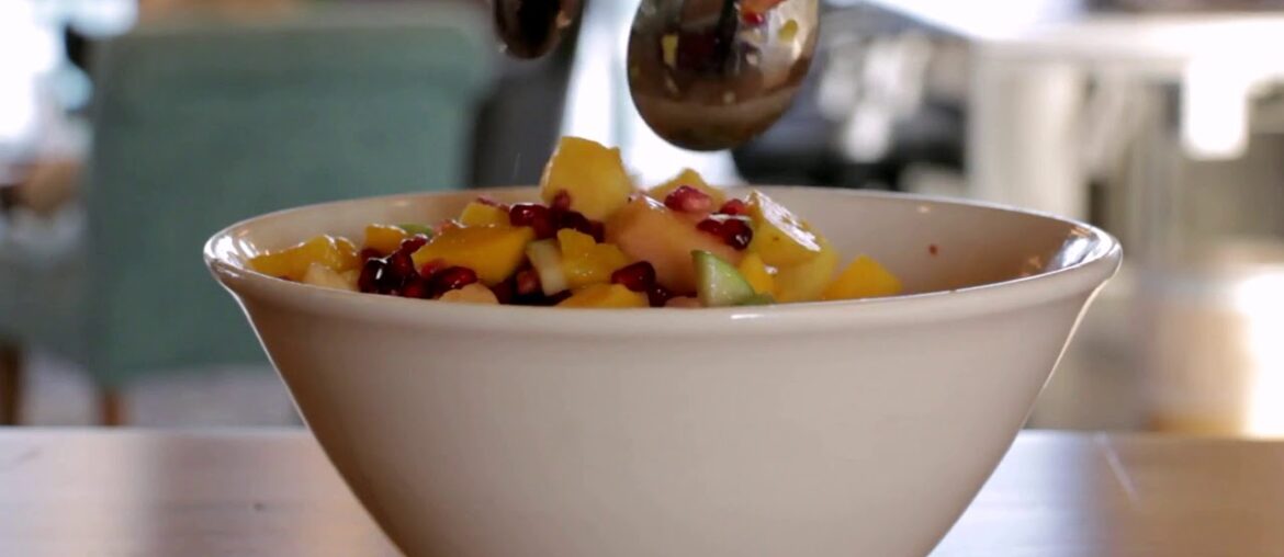 Music and fruits. Healthy eating for gym