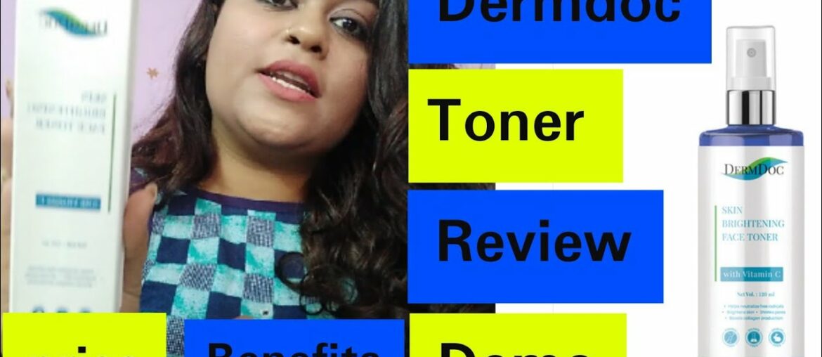 #Dermdoc |Dermdocskinbrighteningtoner |Dermdoc skin brightening face toner with vitamin c review|