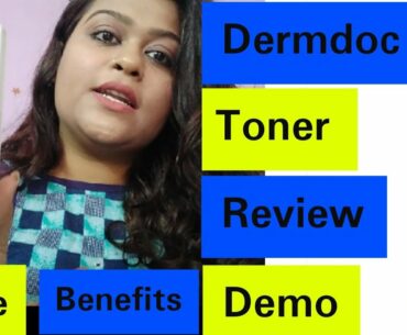 #Dermdoc |Dermdocskinbrighteningtoner |Dermdoc skin brightening face toner with vitamin c review|