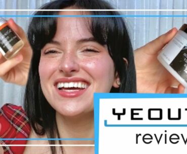 YEOUTH SkinCare Review || Hyaluronic Acid, Day/ Night Cream/ Vitamin C & E Serum