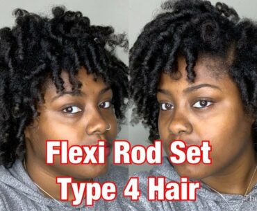 “How-To FLEXI ROD ON TYPE 4 HAIR | MEASURING!? | Beginner Friendly