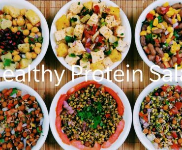 6 Healthy Protein Salads recipe | protein salads to boost immunity in COVID'19 Pandemic | sprouts