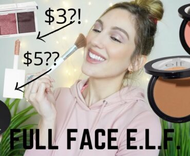 FULL FACE AFFORDABLE MAKEUP LOOK    ALL E.L.F. COSMETICS