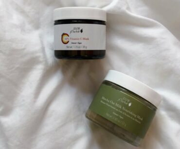 100 % Pure Powder Masks Review: Vitamin C Mask and Matcha Oat Milk Nourishing Mask | Clean Beauty
