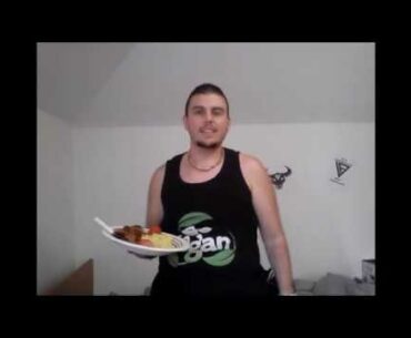 Kartoffelbrei mit Seitan-Nuggets :) super lecker