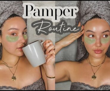 my relaxing at home pamper routine
